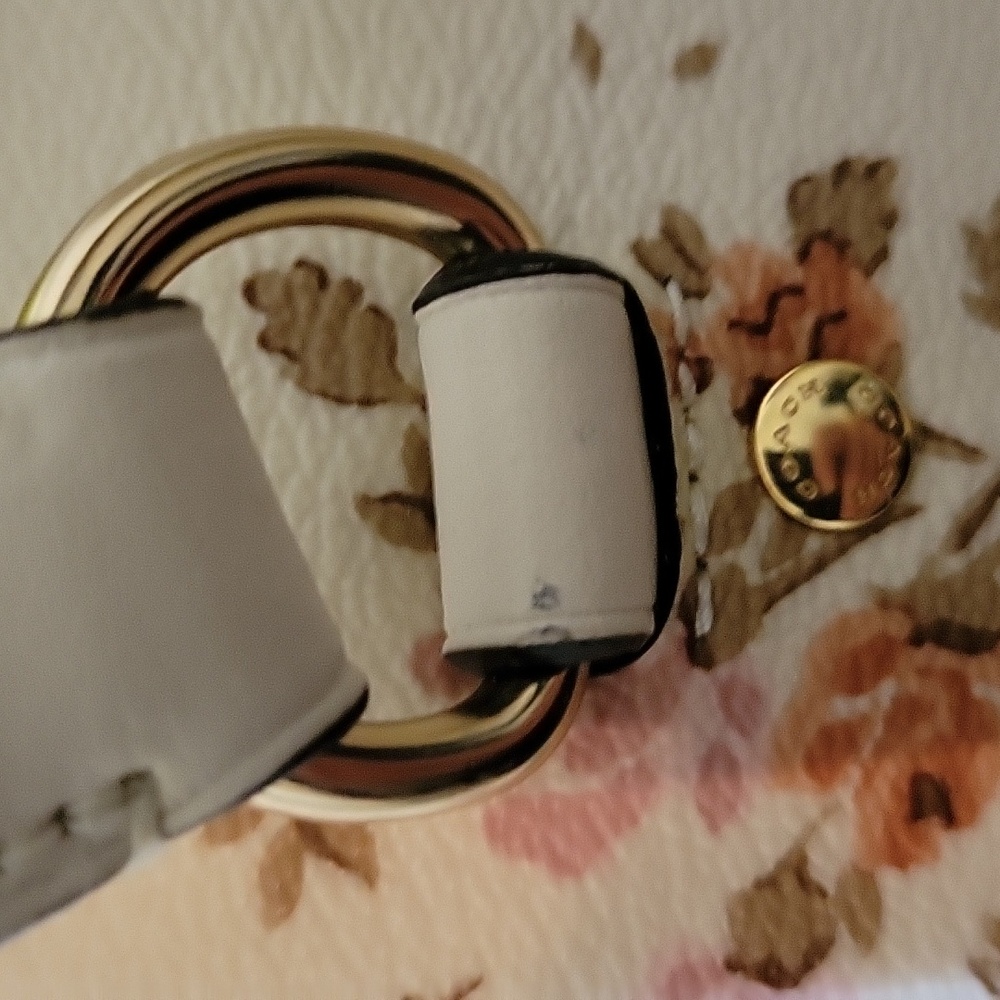 Coach Gallery Tote W/Rose Bouquet Print, Coated Canvas, Leather Detail - Picture 10 of 16